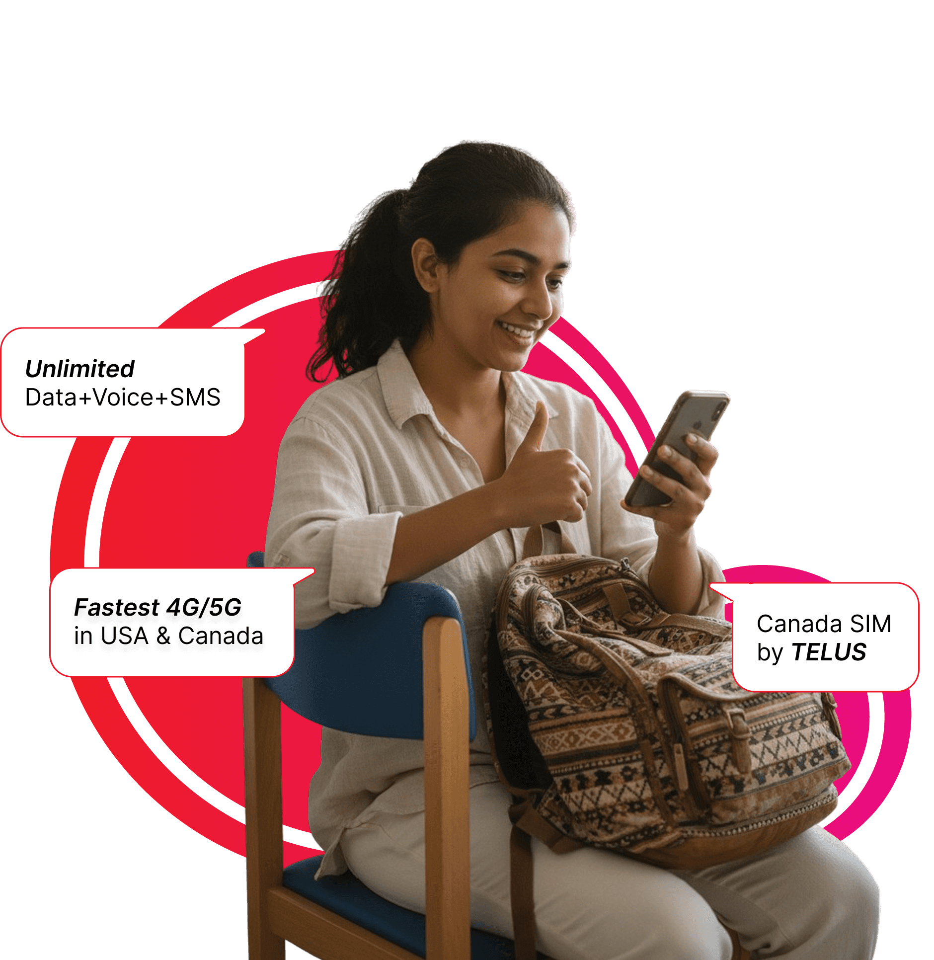 Person holding mobile device